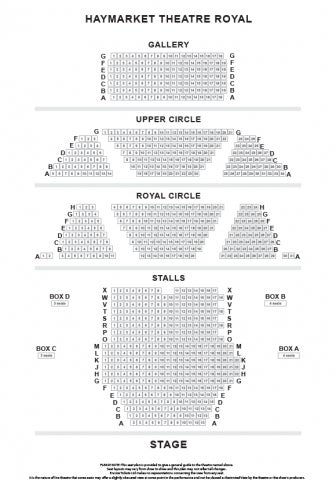 Theatre Royal Haymarket seat plan